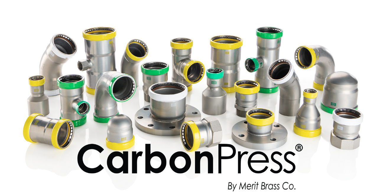 Explore Merit's Carbon Press Fittings! Merit Brass Carbon Press Fittings known as CarbonPress
